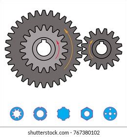 Gear Train Cartoon