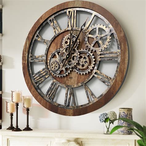 Gears Round Clock
