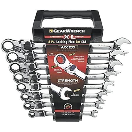 gearwrench flex head ratcheting wrench set