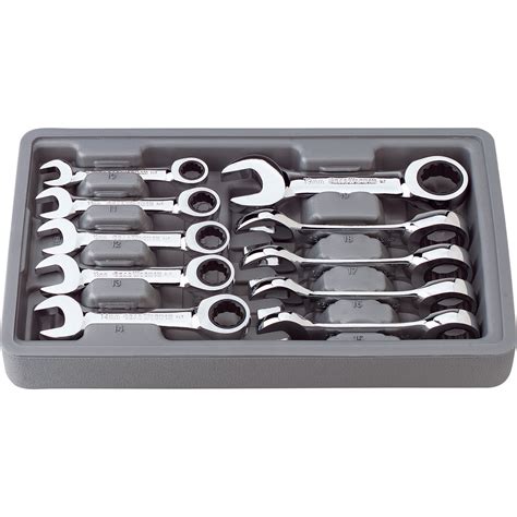 gearwrench stubby metric wrench set