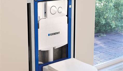 Geberit inwall flush toilet tank system for wallhung