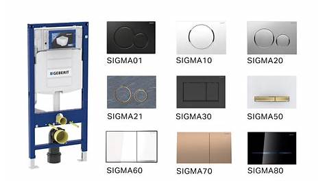 Geberit Flush Plate Dimensions Sigma30 Dual White/Gloss Chrome