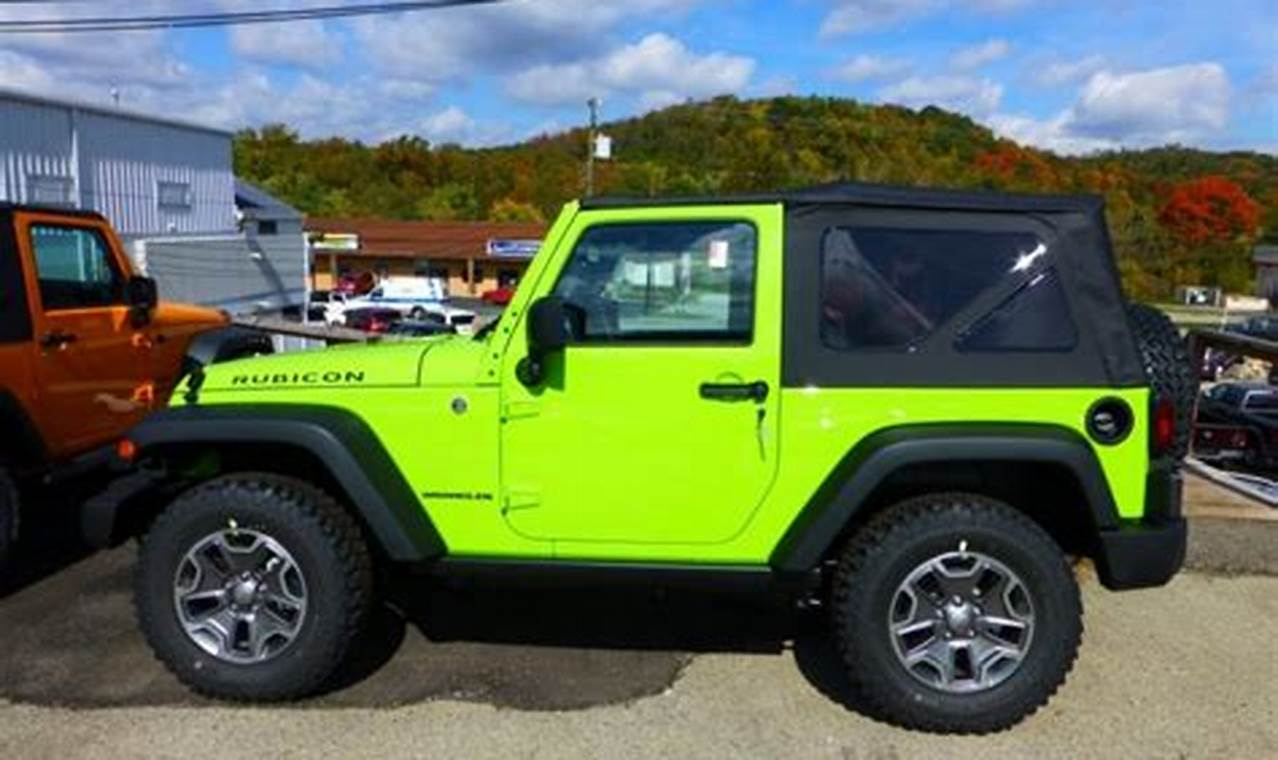 gecko green jeep wrangler for sale