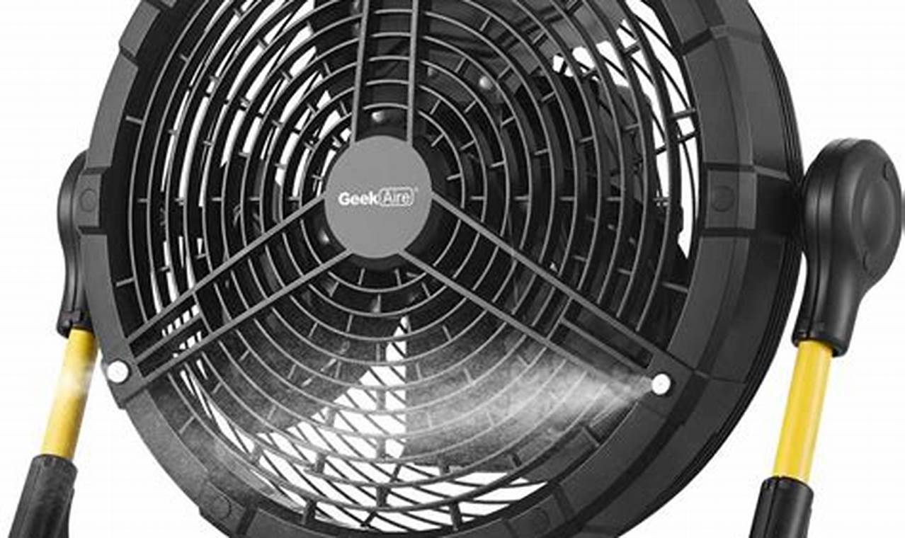 Geek Aire 12 Inch Battery Operated Camping Floor Fan: A Cool Breeze for Your Adventures
