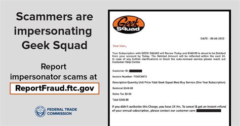geek squad renewal scam