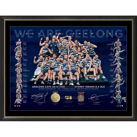 geelong cats 2022 premiership memorabilia