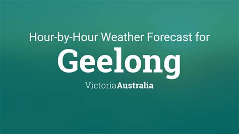 geelong weather hourly today