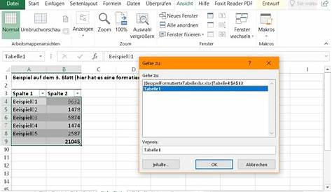 Excel: Wo stecken die «formatierten» Tabellen? - pctipp.ch