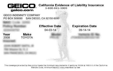 Geico Insurance Cards Printable: Everything You Need To Know