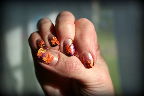 Fall Leaves Gel Nails 20 collection of ideas about how to make your