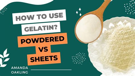 Gelatin Powder Instead Of Sheets