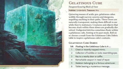 Gelatinous Cube Names