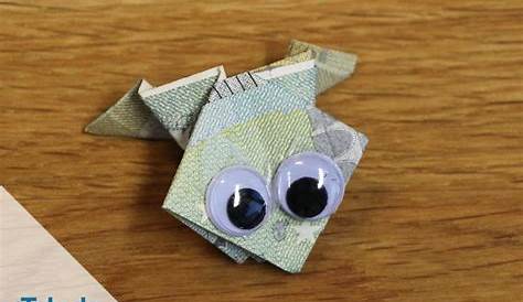 Einen Frosch aus Geld falten - Anleitung