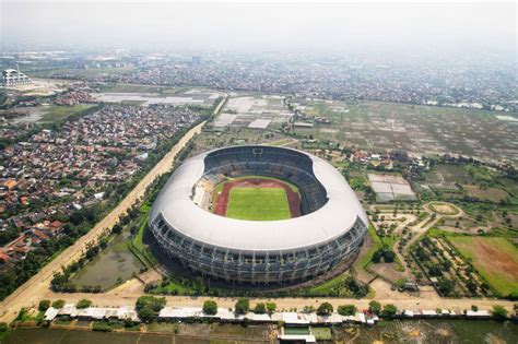 Gelora Bandung Lautan Api Stadium In Bandung Editorial