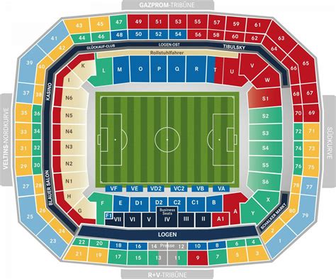 gelsenkirchen stadium seating chart