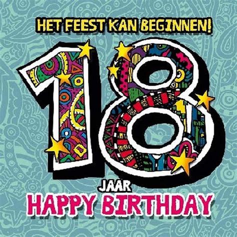 gelukkige verjaardag 18 jaar