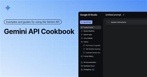 gemini api cookbook