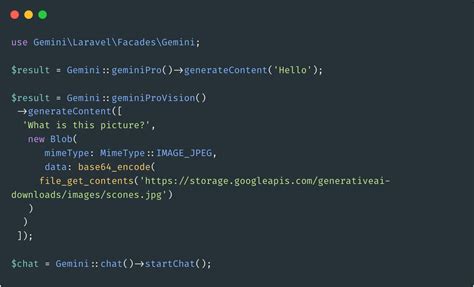 gemini api php example
