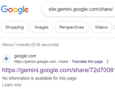 gemini chat indexed
