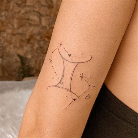 gemini constellation tattoos for women