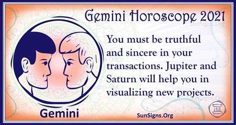 gemini horoscope 2021 love life