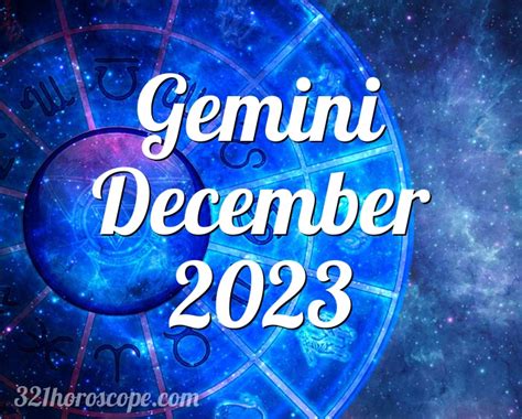 gemini horoscope dec 2023