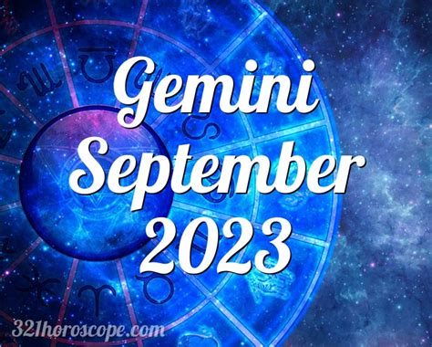 gemini horoscope september 2023