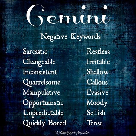 gemini personality traits female