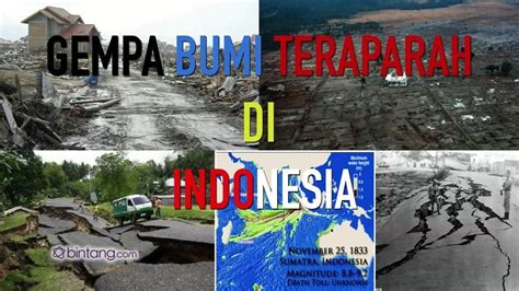 gempa bumi terparah di indonesia