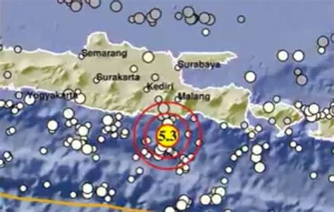 gempa surabaya hari ini bmkg