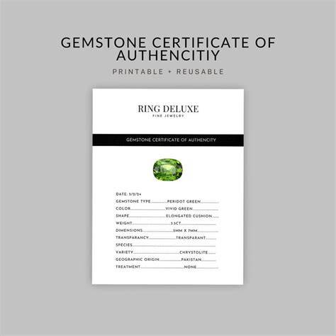 Gemstone authenticity
