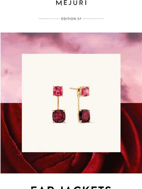 Gemstone Ear Jacket Studs