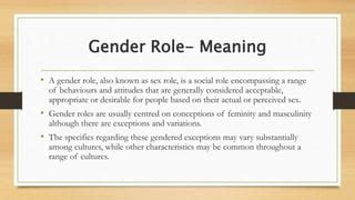 gender roles definition anthropology