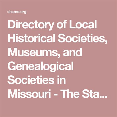 Missouri State Genealogical Association Join or Renew Genealogy