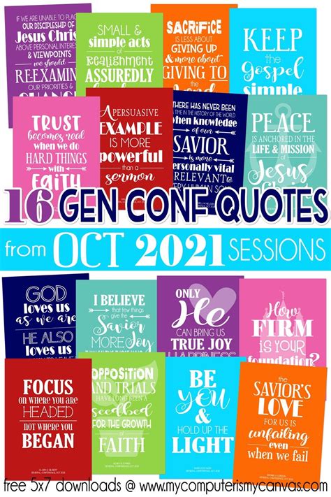 LDS General Conference April 2021 Digital Quote Bundle 2 LDS Etsy
