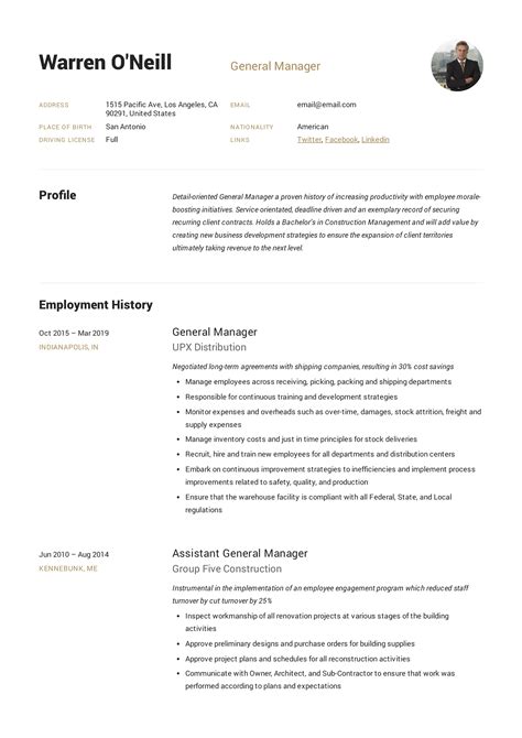 5 Hospitality Cv Templates Free Samples , Examples