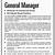 general manager qualifications