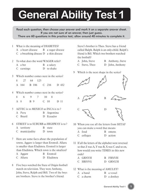 general ability test sample with answers pdf