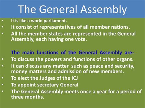 general assembly definition simplified