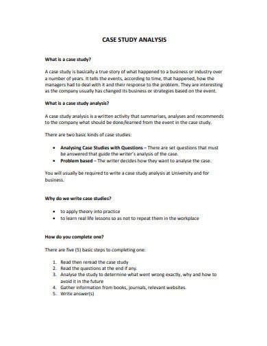 general case analysis example