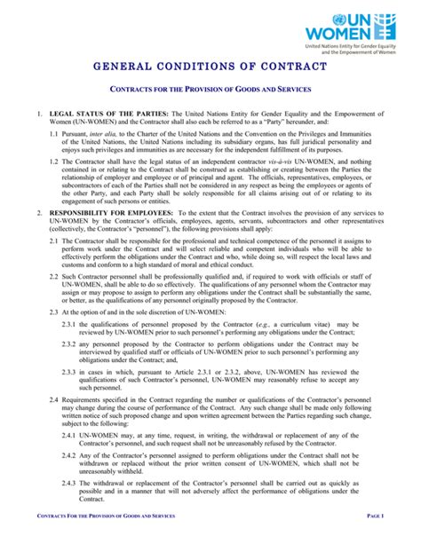 general condition of contract 2022