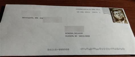 General Delivery Post Office Services