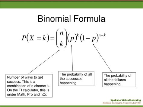 general formula binomial probability