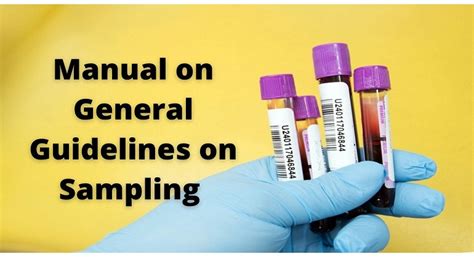 general guidelines on sampling