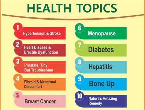 general health topics for presentation