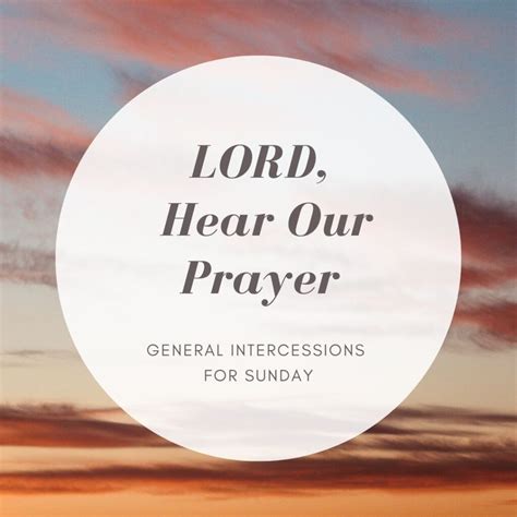 general intercessions for this sunday