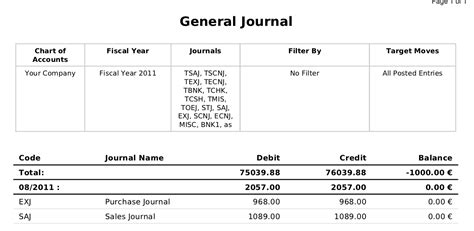 general journal format example