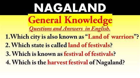 List Of General Knowledge Of Nagaland Viral