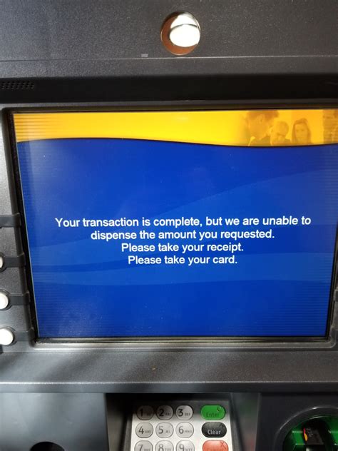 general processing error in atm means
