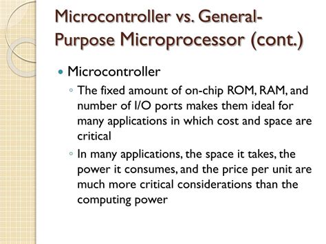 General Purpose Microprocessor Examples